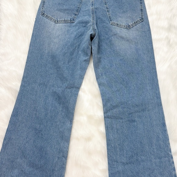 Forever 21 heavily studded jeans rhinestone high rise flare 27 - Picture 4 of 4